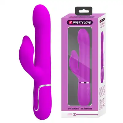 Pretty Love - Falin Pink. Wibrator łechtaczkowo pochwowy z ruchomymi kulkami, maksymalna przyjemność i intensywne orgazmy