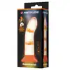 Pretty Love - Magical Nightfall. Realistyczne dildo z przyssawką i elementami świecącymi w ciemności, żółto-pomarańczowe króliczki