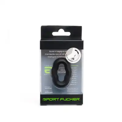 Sport Fucker - Vigor Ring Black. Silikonowy pierścień erekcyjny zwiększający przyjemność i przedłużający momenty intymności