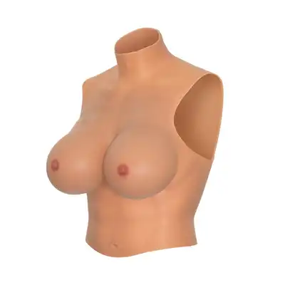 Hidden Desire - Alter Ego Wearable Breasts Shirt With E-Cup. Silikonowa koszulka z piersiami w rozmiarze E, idealna dla crossdresserów spełniających fantazje