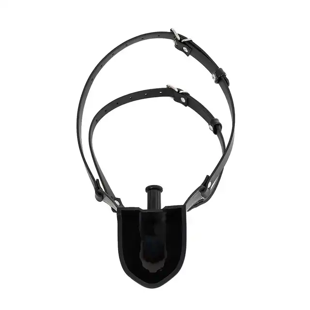 Kiotos - BDSM Funnel Mouth Gag. Knebel z lejkiem i kubkiem do nalewania, wysokiej jakości akcesorium, niezapomniane doznania podczas zabaw BDSM