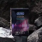 Durex - Intense 16szt. Duże opakowanie prezerwatyw prążkowanych z żelem Desirex dla szerokiej gamy doznań