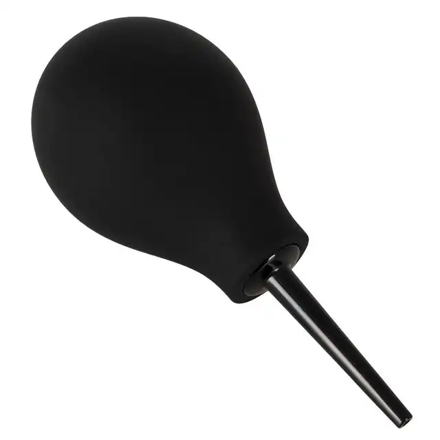 Magic Shiver - Anal Douche Black 200 ml. Wygodna, silikonowa, czarna gruszka do lewatywy z wygodną, ergonomiczną kanką 