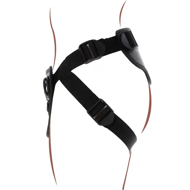 Get Real - Strap-On Full Cover Harness. Luksusowa uprząż z wyściełaną przednią poduszką, regulowanymi paskami i silikonowymi pierścieniami, która zapewnia doskonałe dopasowanie