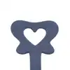 Taboom - Silicone Paddle &amp; Plug Blue. Innowacyjny, silikonowy duet, packa w kształcie motyla z koralikowym korkiem analnym, oferuje podwójną przyjemność