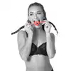 Sportsheets - SM Amour Ball Gag Red. Oddychający knebel kulkowy w kształcie serca dla miłośników BDSM