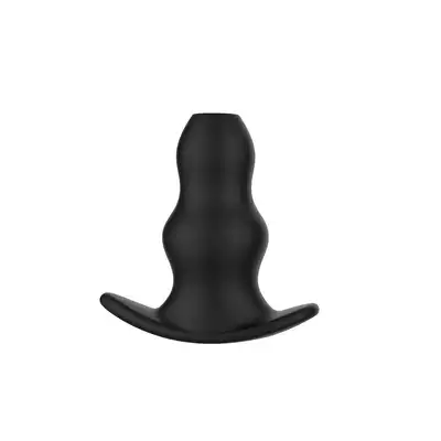 Erospace - Wild Play Hollow Anal Plug. Silikonowy korek analny z tunelem, wielofunkcyjna przyjemność i stymulacja