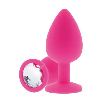 ToyJoy - Diamond Booty Jewell Small. Różowy korek analny, przyozdobiony kryształkiem. Nadaj swojej przyjemności luksusu!