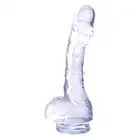 Ice Crystals Collection - Intruder 4". Niewielkie przezroczyste dildo o realistycznym kształcie, miękki i elastyczny materiał