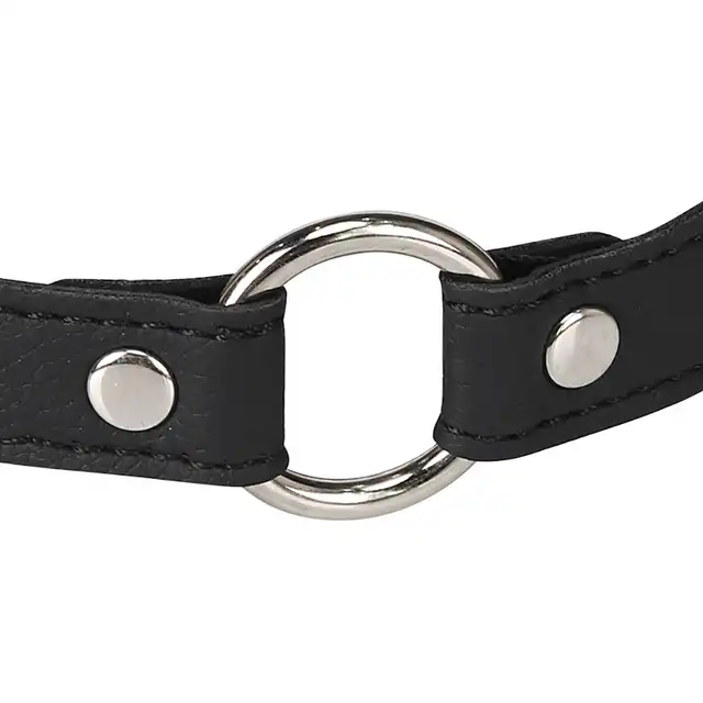 Erospace - Wild Play Chocker with Ring C17. Elegancka obroża na szyję z metalowym pierścieniem, podkreśl swoją dominację