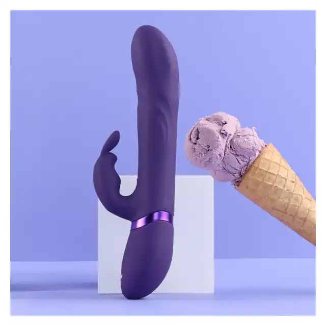 Vive - Nari Vibrating and Rotating Beads, G-Spot Rabbit Purple. Wibrator z funkcjami wibracji, obrotów i zaawansowanej stymulacji, oferuje niezrównane doznania