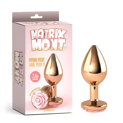 Matrix Mont - Spark Rose Anal Plug. Różowe złoto i komfortowa stymulacja w rozmiarze S