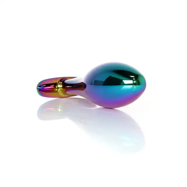 B-Series - Jewellery Multicolour Plug Clear L. Ekskluzywna biżuteria analna z transparentnym diamencikiem, idealna do stylowych i intensywnych doznań