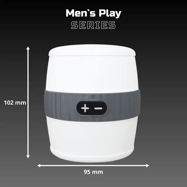 Erospace - Men's Play Vibrating Male Masturbator. Męski masturbator z 12 funkcjami wibracji, intensywne doznania i realistyczna przyjemność