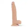 LoveToy - Real Extrime Dildo 9". Wielki realistyczny wibrator z przyssawką
