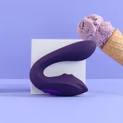 Vive - Yuki Dual Motor G-Spot Vibrator with Massaging Beads Purple. Podwójna stymulacja dzięki masującym koralikom i precyzyjnym wibracjom