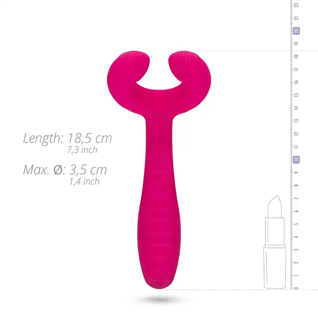 Teazers - Pair Vibrator. Różowy wibrator wielofunkcyjny dla par, eksplozja wrażeń dla dwojga