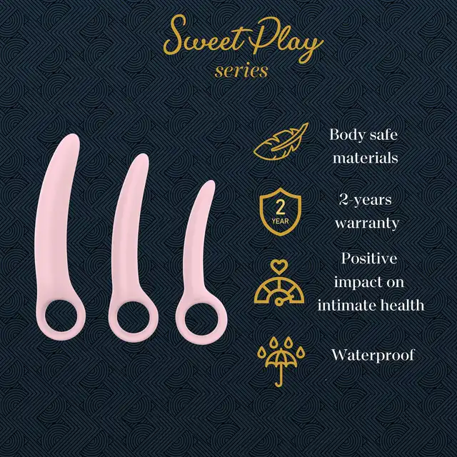 Erospace - Sweet Play Pelvic Floor Muscles Training Set. Zestaw dilatorów pochwy, skuteczna terapia i poprawa komfortu intymnego