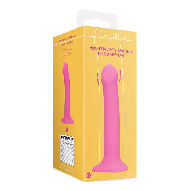Loveline - Non-Phallic Vibrating Dildo Powerful Pink. Wibrujące dildo zaprojektowane z myślą o jak największym komforcie