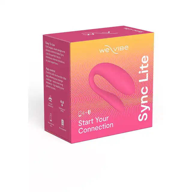 We-Vibe Sync Lite Pink. Intuicyjny wibrator, wspólne wibracje, idealny dla początkujących par, w kolorze różowym
