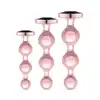 Rosy Gold - Metal Butt Plug Set 3 Pieces Rose Gold. Elegancki zestaw metalowych wtyczek analnych o wyjątkowej konstrukcji