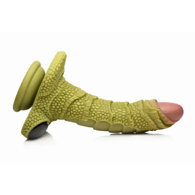 Creature Cocks - Scaled Swamp Monster Dildo. Dildo w kształcie łuskowanego potwora z bagien, fantazyjny design i intensywna stymulacja