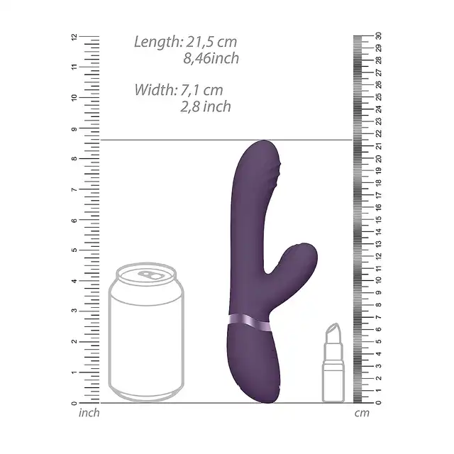 Vive - Tani Finger Motion with Pulse-Wave Vibrator Purple. Wibrator z technologią pulsacyjną i ruchem palca dla intensywnej stymulacji