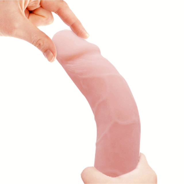 Baile - SEXTOY Bendable 1. Elastyczne dildo z realistycznym trzonem i zaokrągloną główką