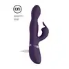 Vive - Niva Rotating Rabbit Vibrator Purple. Wyjątkowy ibrator punktu G z 10 funkcjami wibracji i obrotową główką