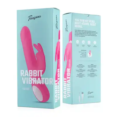 Teazers - Rotating &amp; Vibrating Rabbit Vibe. Wibrator królik z funkcją obrotów i wibracji, wiele możliwości dla intensywnych doznań