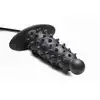 Master Series - Ass Puffer Ribbed Inflatable Anal Plug. Pompowany korek analny o intensywnie stymulującej powierzchni wypustkowej