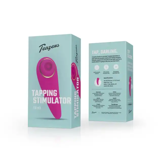 Teazers - Tapping Clitoris Stimulator. Wibrator łechtaczkowy z technologią pulsującą, precyzyjna stymulacja łechtaczki dla intensywnych orgazmów