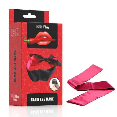 Erospace - Wild Play Satin Mask Eye C18. Satynowa opaska na oczy, zmysłowa gra cieni i zmysłów