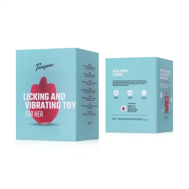 Teazers - Rose Vibrator Licking and Vibrating. Wyjątkowy wibrator, który łączy efekt lizania z wibracjami, podwójna stymulacja dla intensywnych doznań