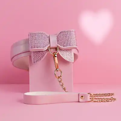 Ouch! - Paris Collection Collar with Leash. Kontrola i elegancja z obrożą i smyczą w paryskim stylu