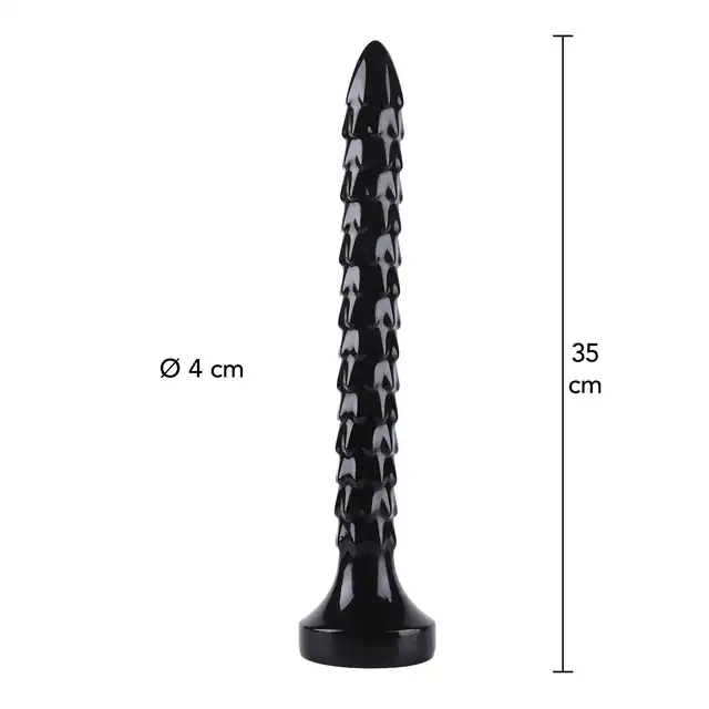 Hidden Desire - Extreme Anal Snake XXL 35cm. Ekstremalne dildo analne XXL, PVC, z szeroką podstawą w kształcie węża