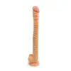 Kiotos - Mega Cox Flesh 05. Mega długie dildo o stymulującej powierzchni i mocnej przyssawce, realistyczne doznania na większą skalę