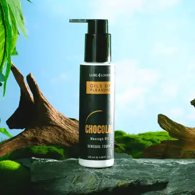 Lube4Lovers - Oils of Pleasure Cioccolato 120 ml. Czekoladowy olejek do masażu z efektem rozgrzewającym
