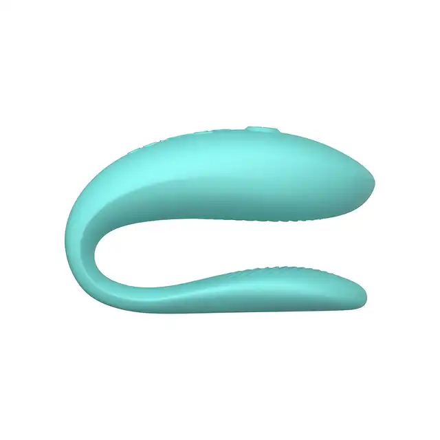 We-Vibe Sync Lite Aqua. Intuicyjny wibrator, wspólne wibracje, idealny dla początkujących par, w kolorze niebieskim