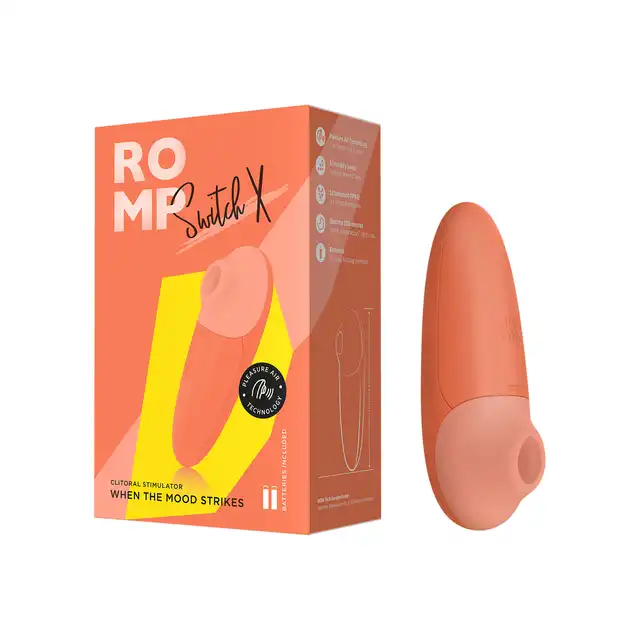 Romp - Switch X. Kompaktowy stymulator łechtaczki z technologią Pleasure Air, intensywna stymulacja w małym wibratorze