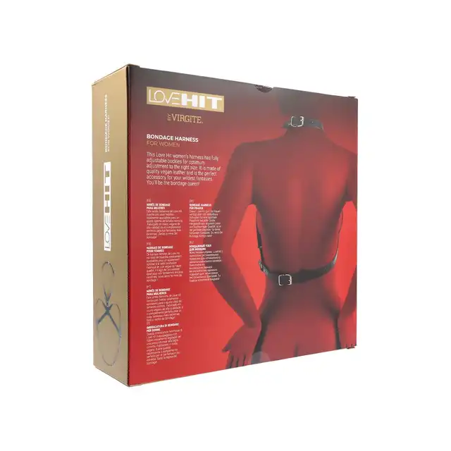 Virgite - Woman Breast Harness Mod. 1 Black. Odważny, elegancki harness na biust z wegańskiej skóry, który łączy wyjątkowy design z komfortem