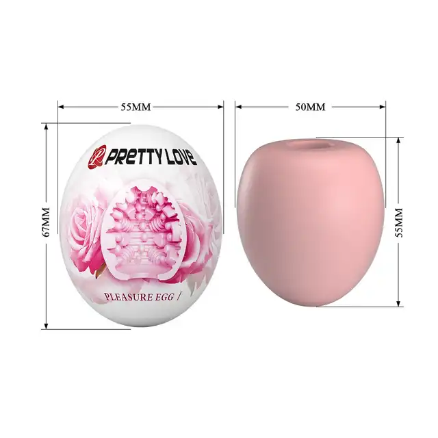 Pretty Love - Pleasure Egg. Nowy masturbator kieszonkowy o żebrowej strukturze i elastycznym materiale!