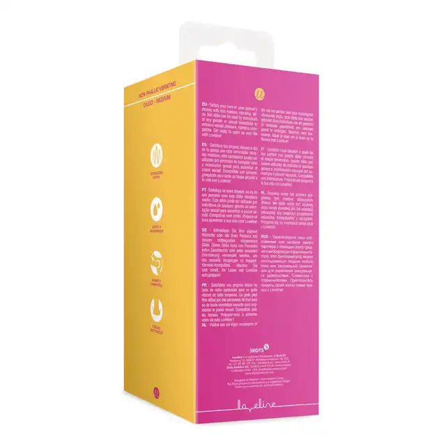 Loveline - Non-Phallic Vibrating Dildo Powerful Pink. Wibrujące dildo zaprojektowane z myślą o jak największym komforcie