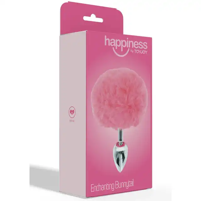 ToyJoy - Enchanting Bunnytail Buttplug. Korek analny o gładkiej powierzchni, zakończony uroczym, różowym, króliczym ogonkiem.