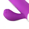 Teazers - Realistic Rabbit Vibrator Purple. Podwójny wibrator z stymulującymi żłobieniami, idealna stymulacja