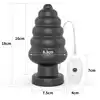 LoveToy - King Sized Vibrating Anal Cracker. Ekstra gruby, z 3 prędkościami, przyssawką i realistycznym pvc