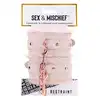 Sportsheets - Peaches'n Creme Fur Handcuffs. Delikatne kajdanki z brzoskiwniowym futerkiem dla wyjątkowych chwil