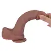 Erospace - Natural Play D2. Realistyczne dildo 20,6 cm wyjątkowa przyjemność z wysokiej jakości silikonu