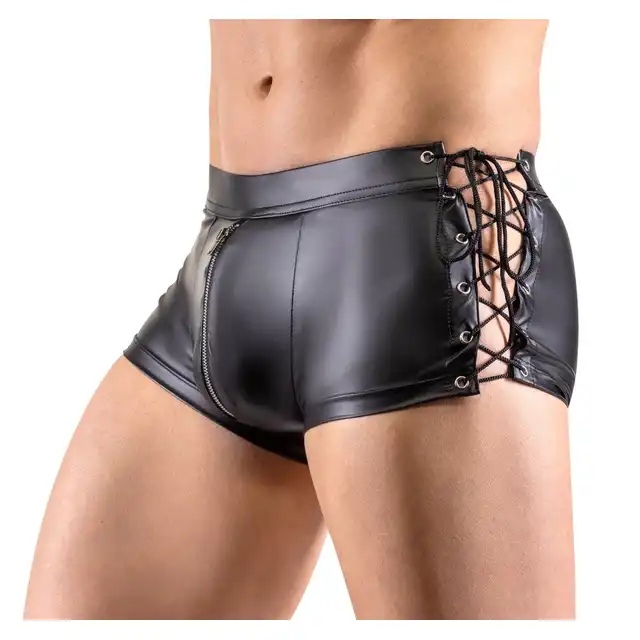 Svenjoyment - CN Men`s Pants M. Zmysłowe bokserki z matowym wykończeniem i erotycznym zamkiem błyskawicznym.