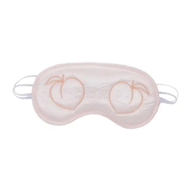 Sportsheets - S&amp;M Peaches ‘n CreaMe Blindfold Cream. Opaska na oczy ze sprośnym haftem brzoskwinek